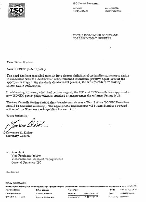 patent policy cover